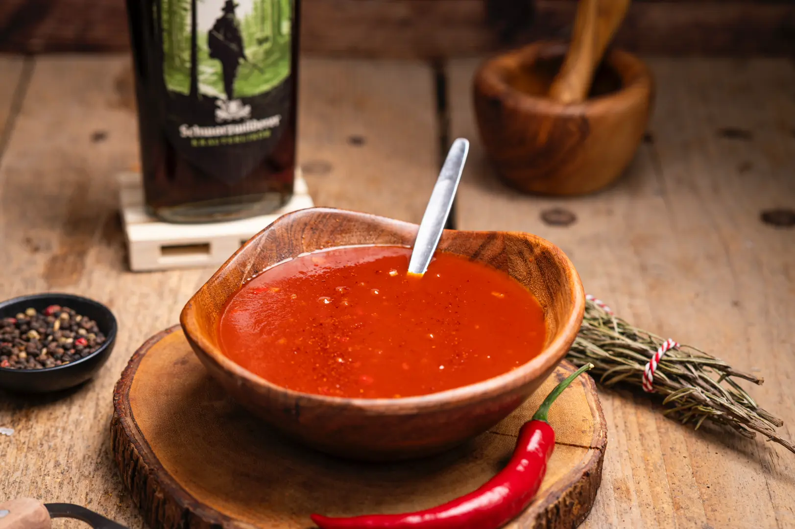 Schale mit BBQ-Soße